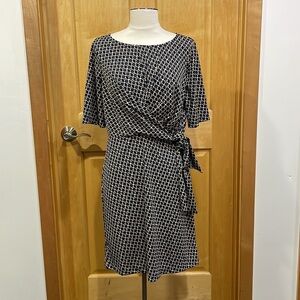 Ann Taylor blue dot dress size s